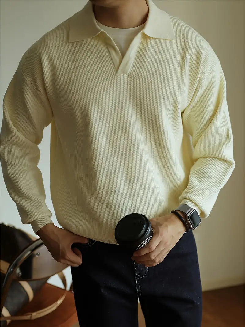 Classic Fit Long-Sleeve Polo Shirt