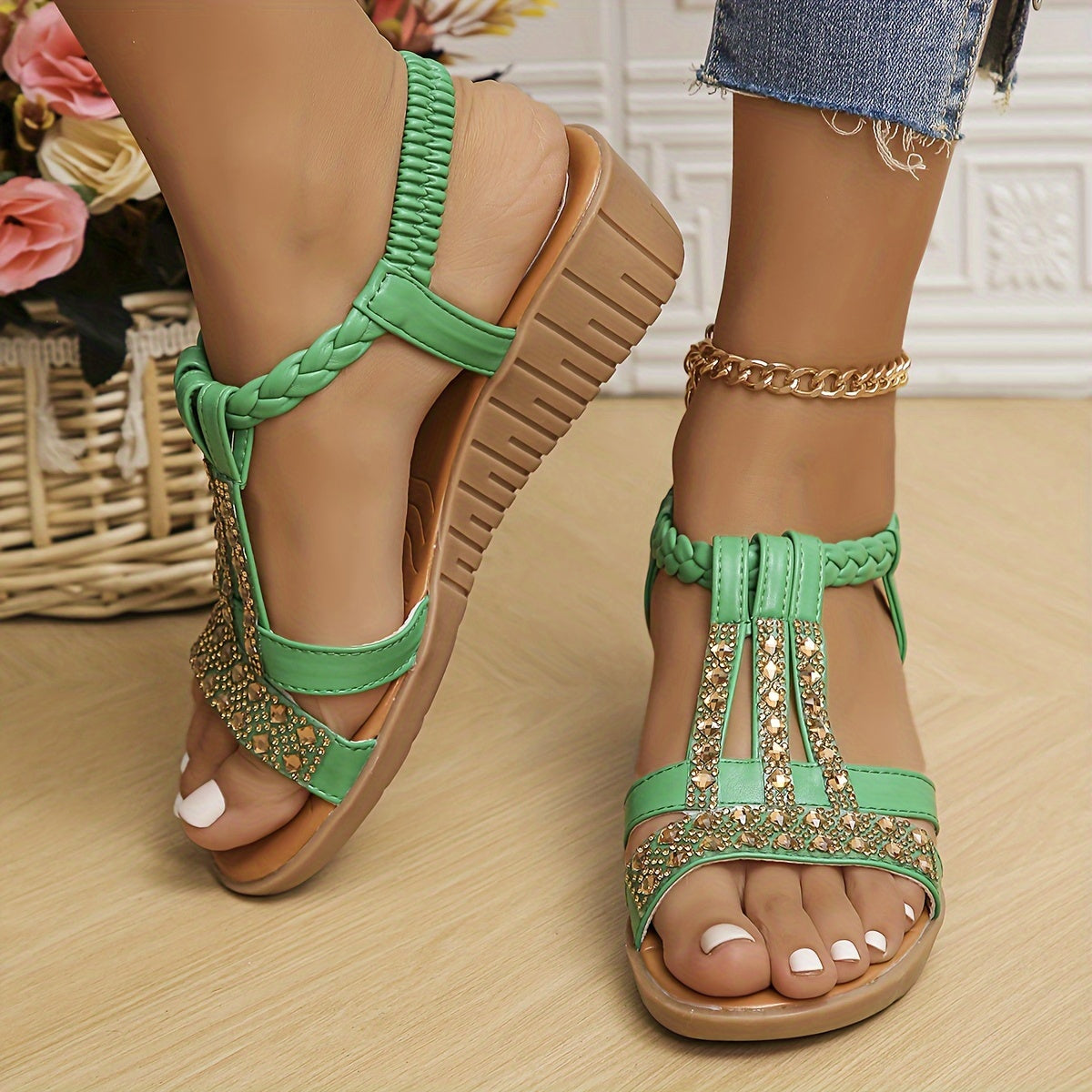 Women's Rhinestone Sandals