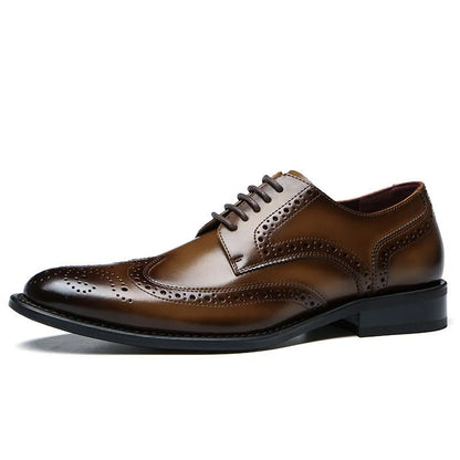 Faux Leather Brogues Shoes