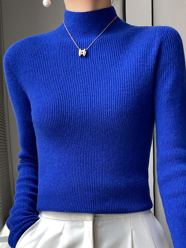 Classic Fit Crew Neck Knit Sweater