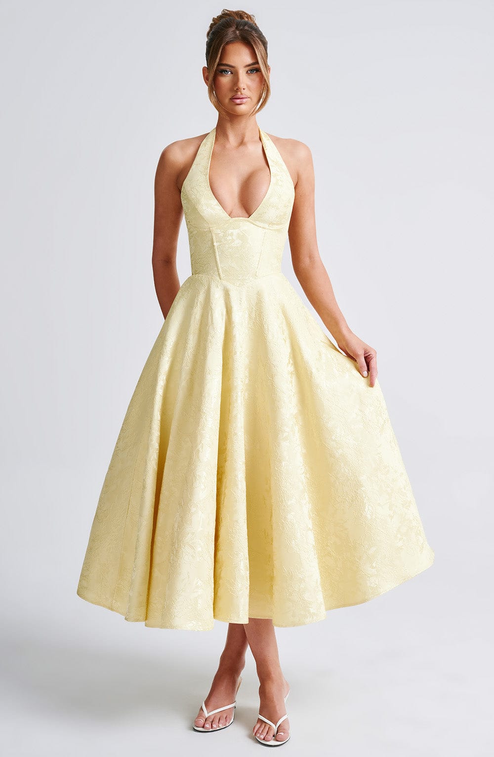 Elegant Ladies Formal Halter Dress