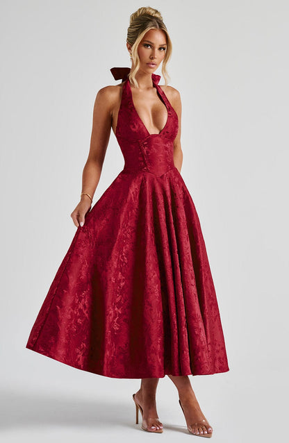 Chic Strapless Evening Dress