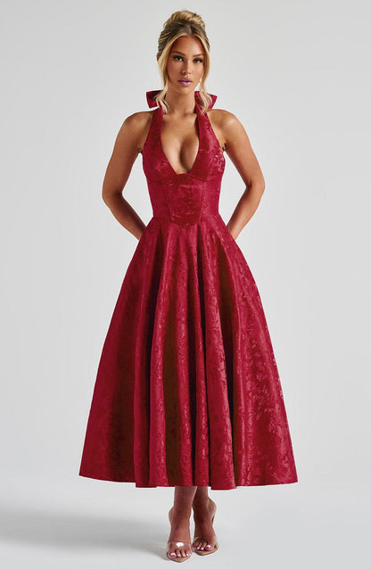 Chic Strapless Evening Dress