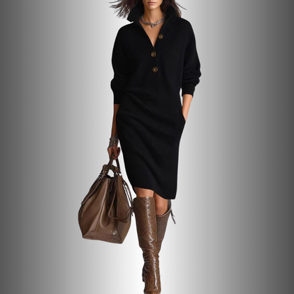 Casual Crew Neck Knee Length Dress