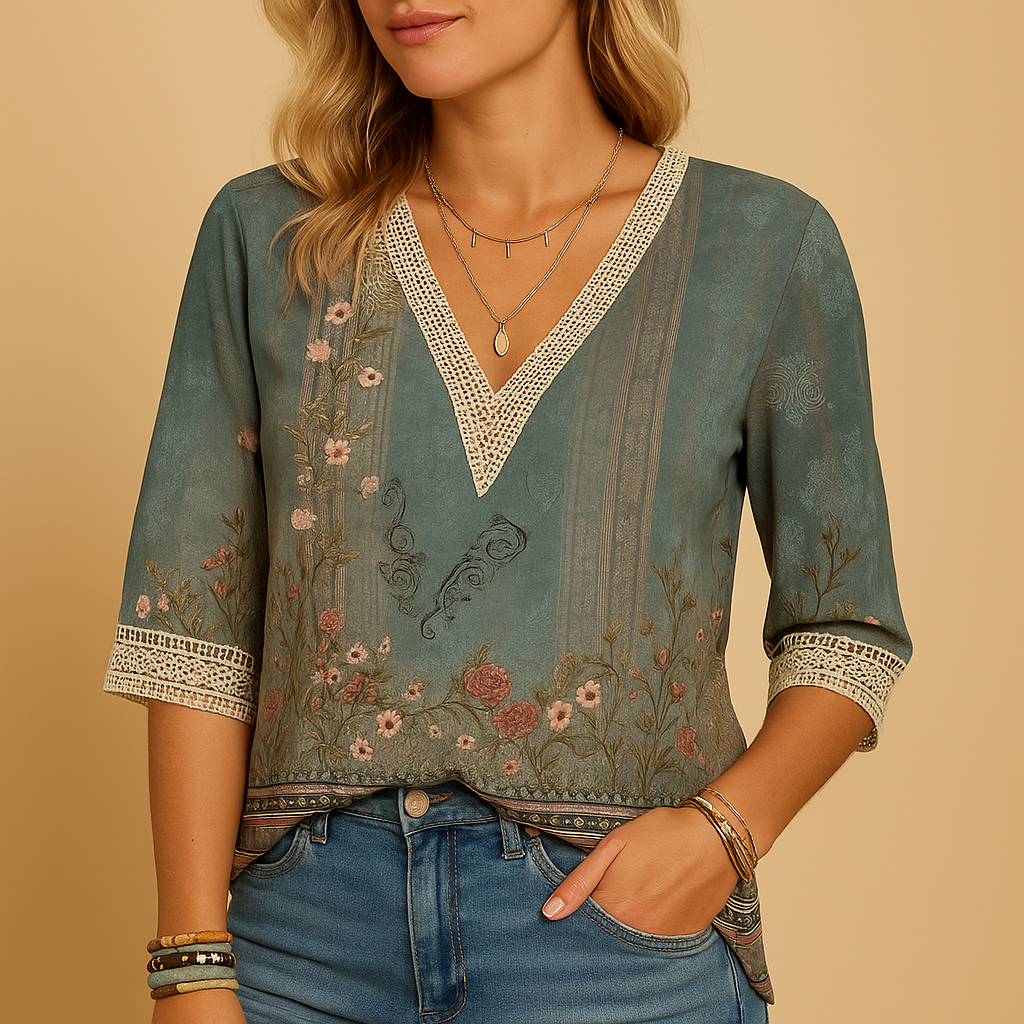 Women’s elegant blouse with a feminine, flattering fit, suitable for work, dinners, and casual chic occasions.