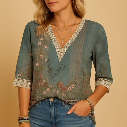 Women’s elegant blouse with a feminine, flattering fit, suitable for work, dinners, and casual chic occasions.