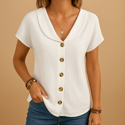 Women's Collared Blouse - VibreMode