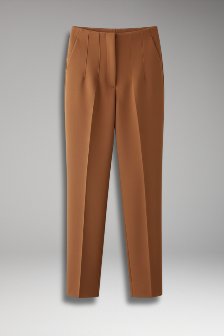 Women's Straight Pants Crease- - VibreMode