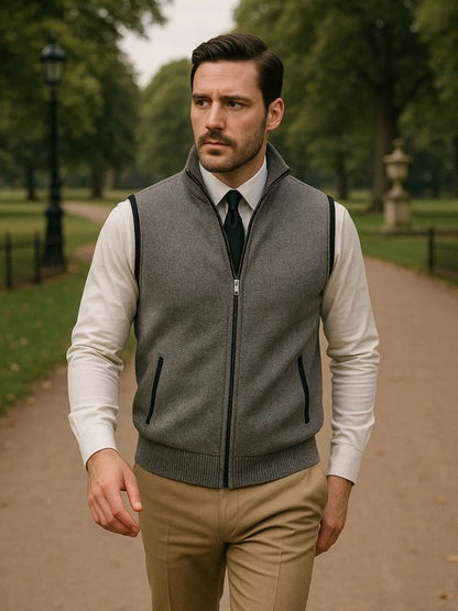 Soft Cable Fleece Vest