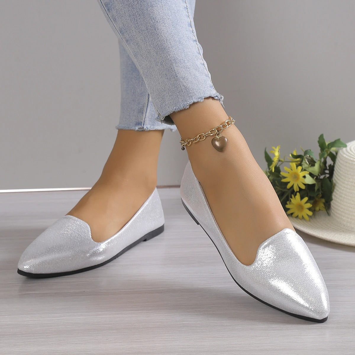 Chic Ladies Low Heel Pumps