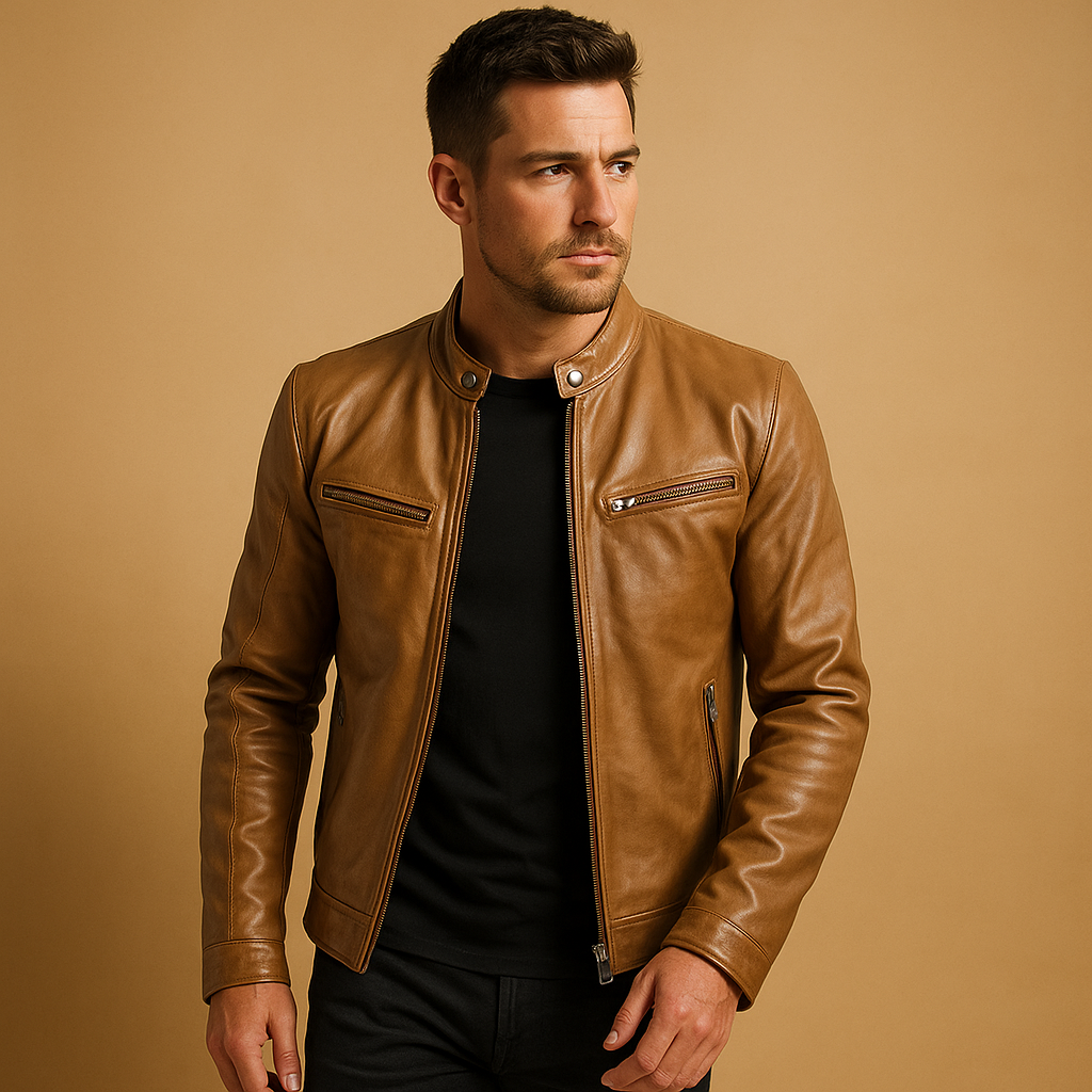 Men’s elegant lightweight jacket with a refined finish, suitable for casual outfits, formal occasions, and mid-season wear.