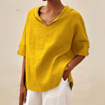 Women's Linen Shirt Lightweight Natural
