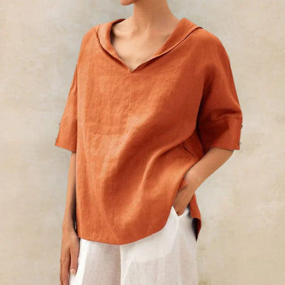 Women's Linen Shirt Lightweight Natural