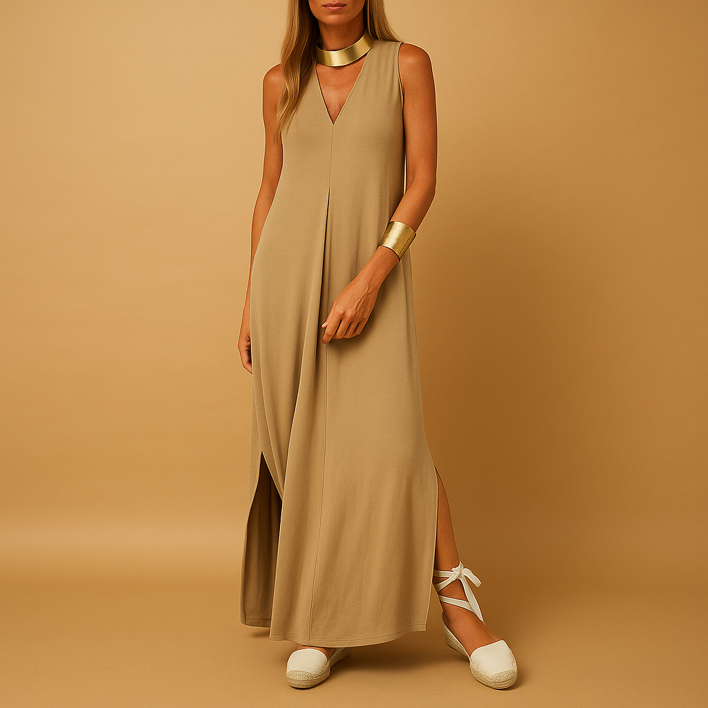 Elegant long dress for women with a flattering silhouette, perfect for weddings, formal events, and special occasions.
