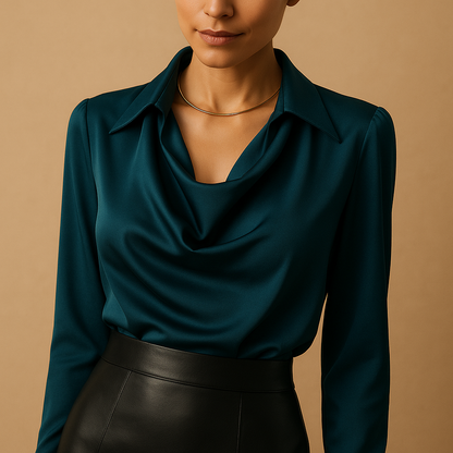Women's Long Sleeve Blouse - VibreMode