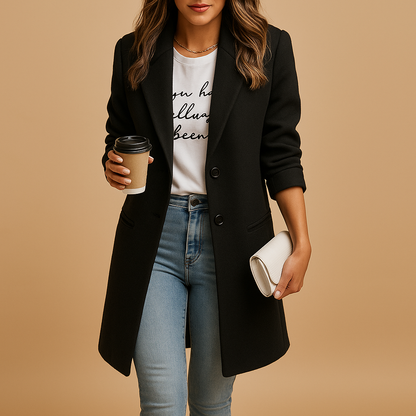 Stylish Women's Knee Length Winter Coat - VibreMode