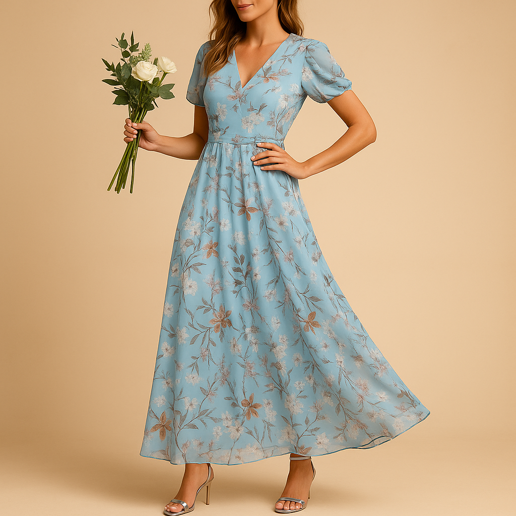 Elegant midi dress for women with a flattering fit and classic cut, suitable for work, evening outings, and special occasions.