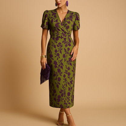 Beautiful Bell Sleeve Dress for Ladies - VibreMode