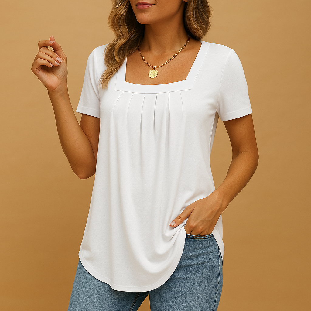Women's Square Neck Blouse - VibreMode