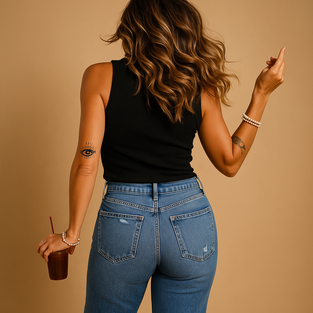 Women’s elegant summer tank top with a u-neck and slim fit, ideal for warm days, casual outfits, beach trips, and city wear.