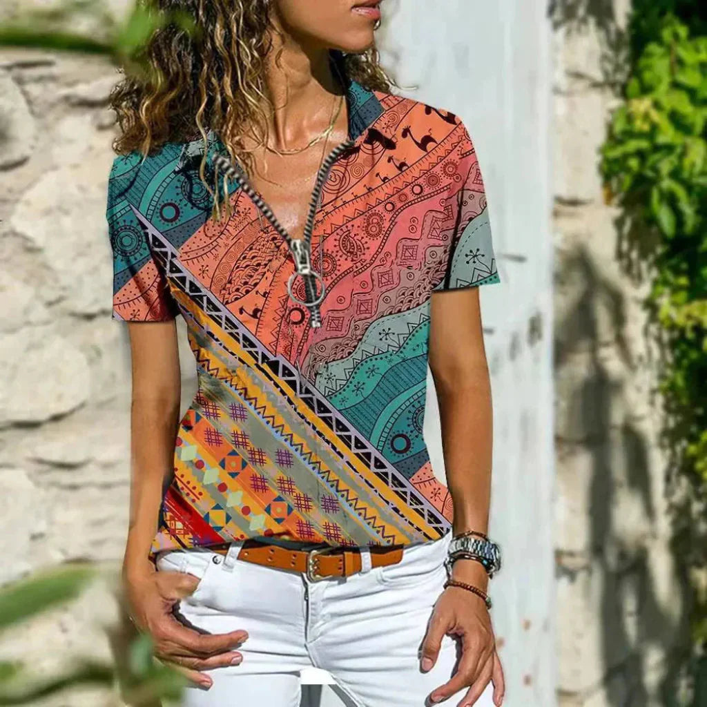 Women's Summer Blouse Cotton Lightweight