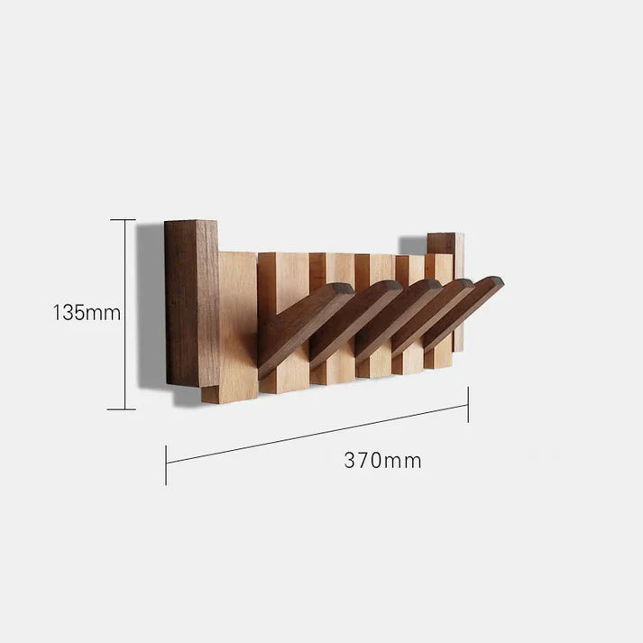 Wooden Wall Coat Rack Musical Design