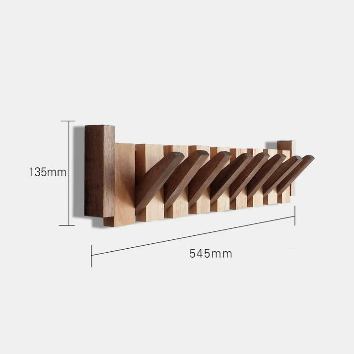 Wooden Wall Coat Rack Musical Design