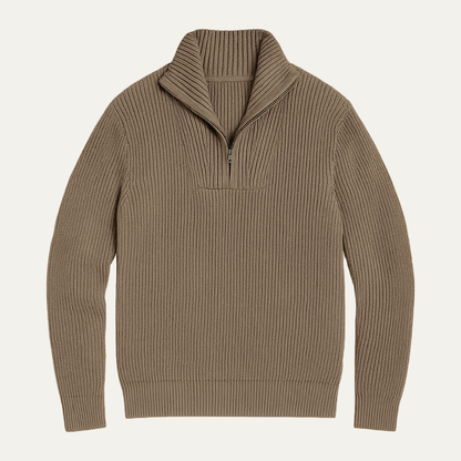 Ellington Men's Cable Knit Sweater Textured Half Zip - VibreMode