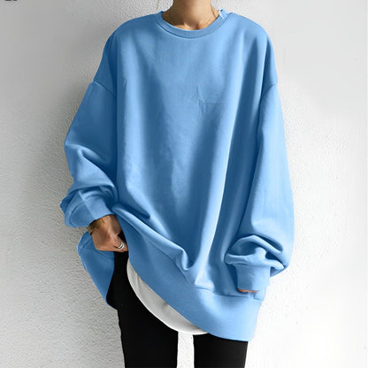 Women's Oversized Pullover Sweatshirt Soft Casual Wear