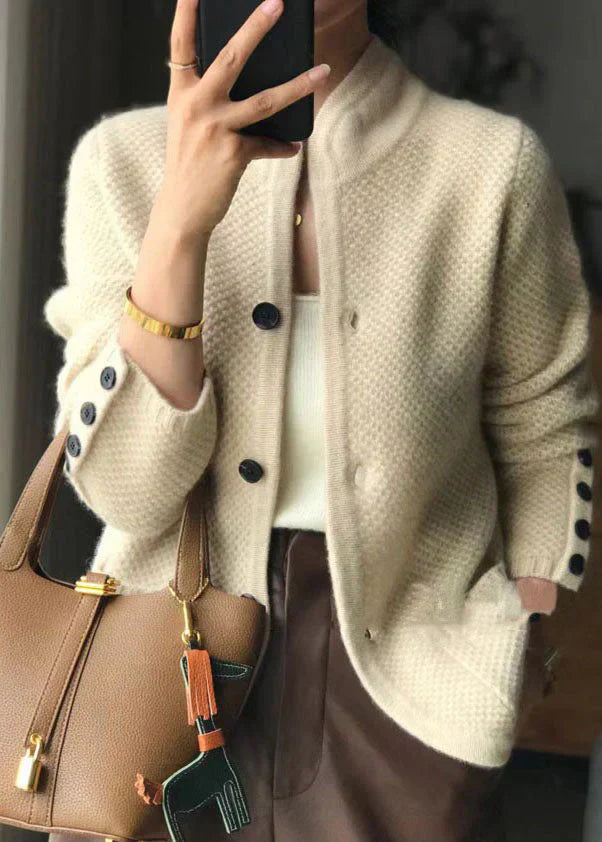Women's Long Sleeve Cardigan Button Front - VibreMode