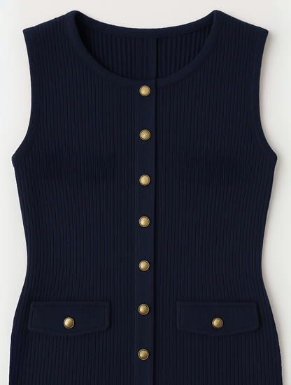 Image of Ellen | Women's Button Front Midi Dress