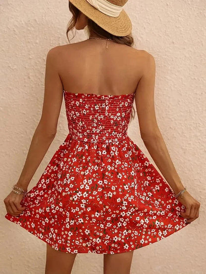 Image of Ellen | Women's Strapless A-Line Mini Dress