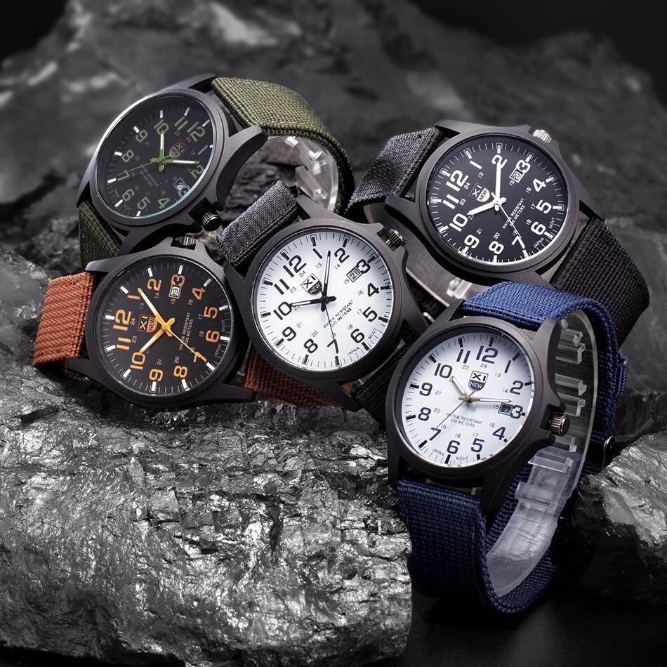 Military Style Watch Illuminated Dial