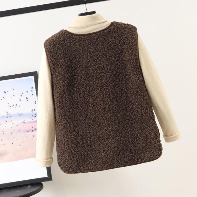 Image of Elsie | Women's Button Front Fleece Vest