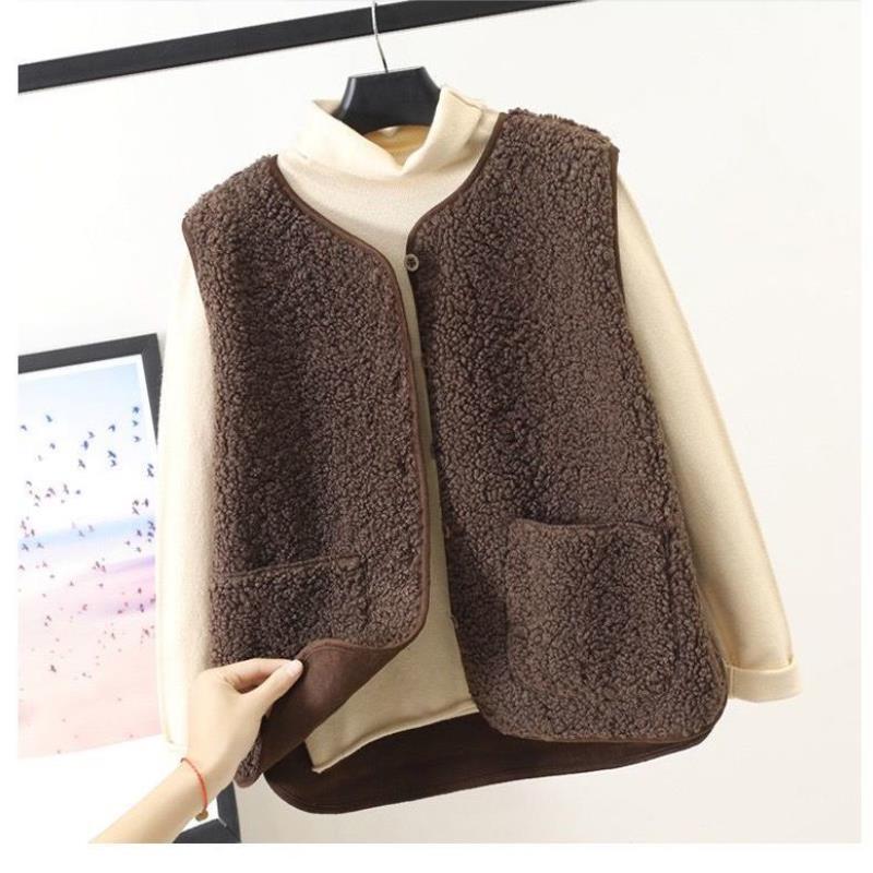 Women's Fleece Vest Button Front - VibreMode
