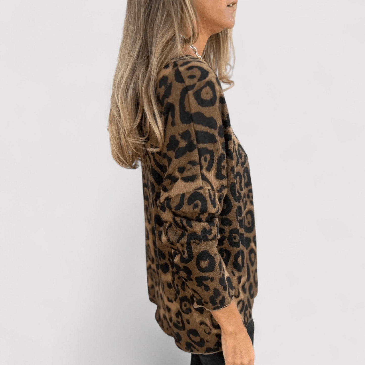 Breathable Animal Print Blouse