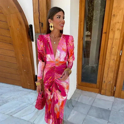 Anastasia Women's Maxi Wrap Dress Evening
