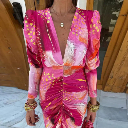 Elegant Ladies Long Evening Wrap Maxi Dress
