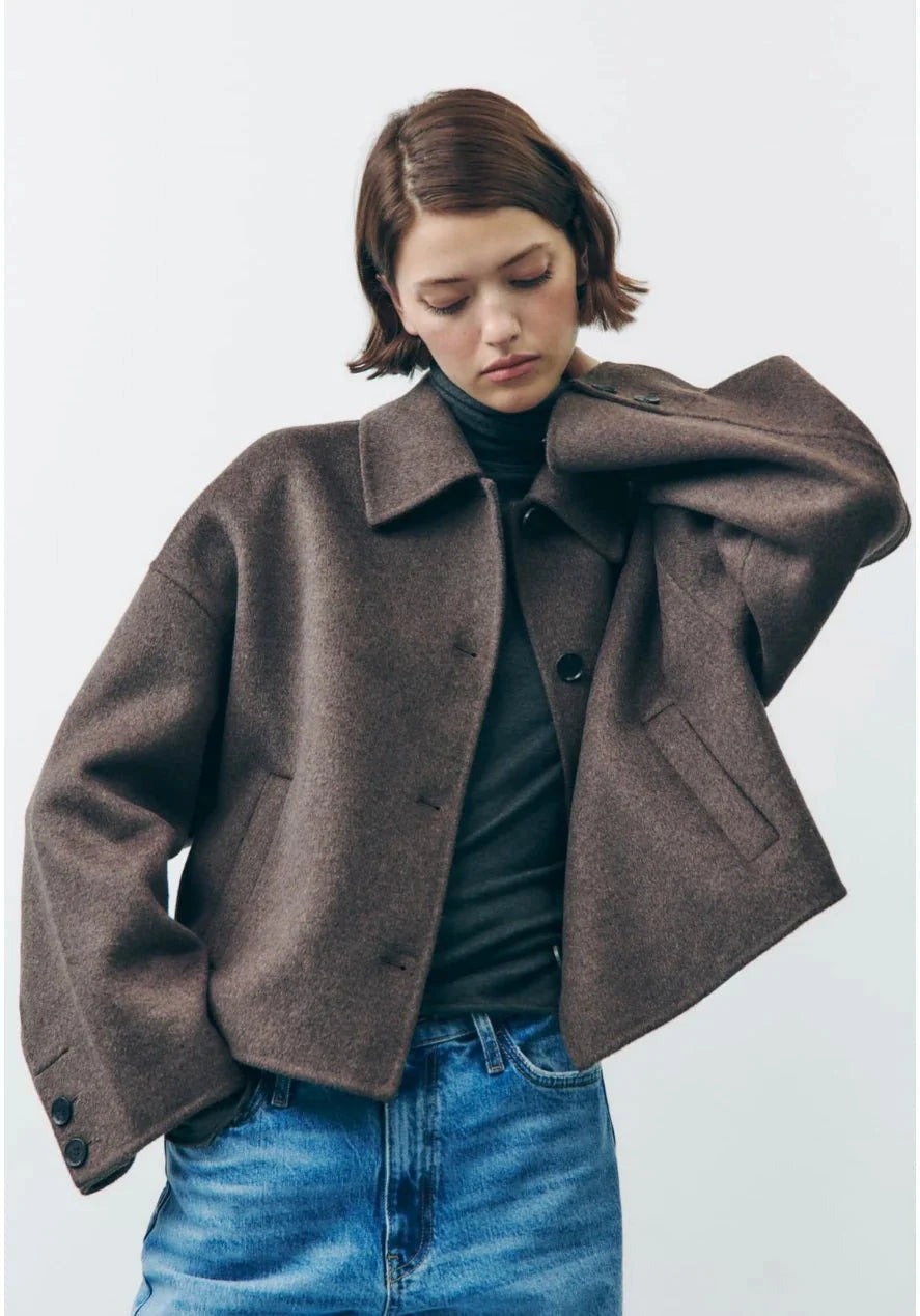 Image of Emily | Women's Cropped Boxy Jacket