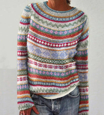 Image of Emma | Women's Crew Neck Pullover Sweater