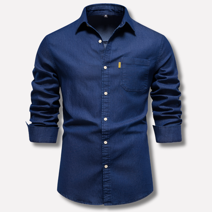 Men's Denim Long Sleeve Shirt