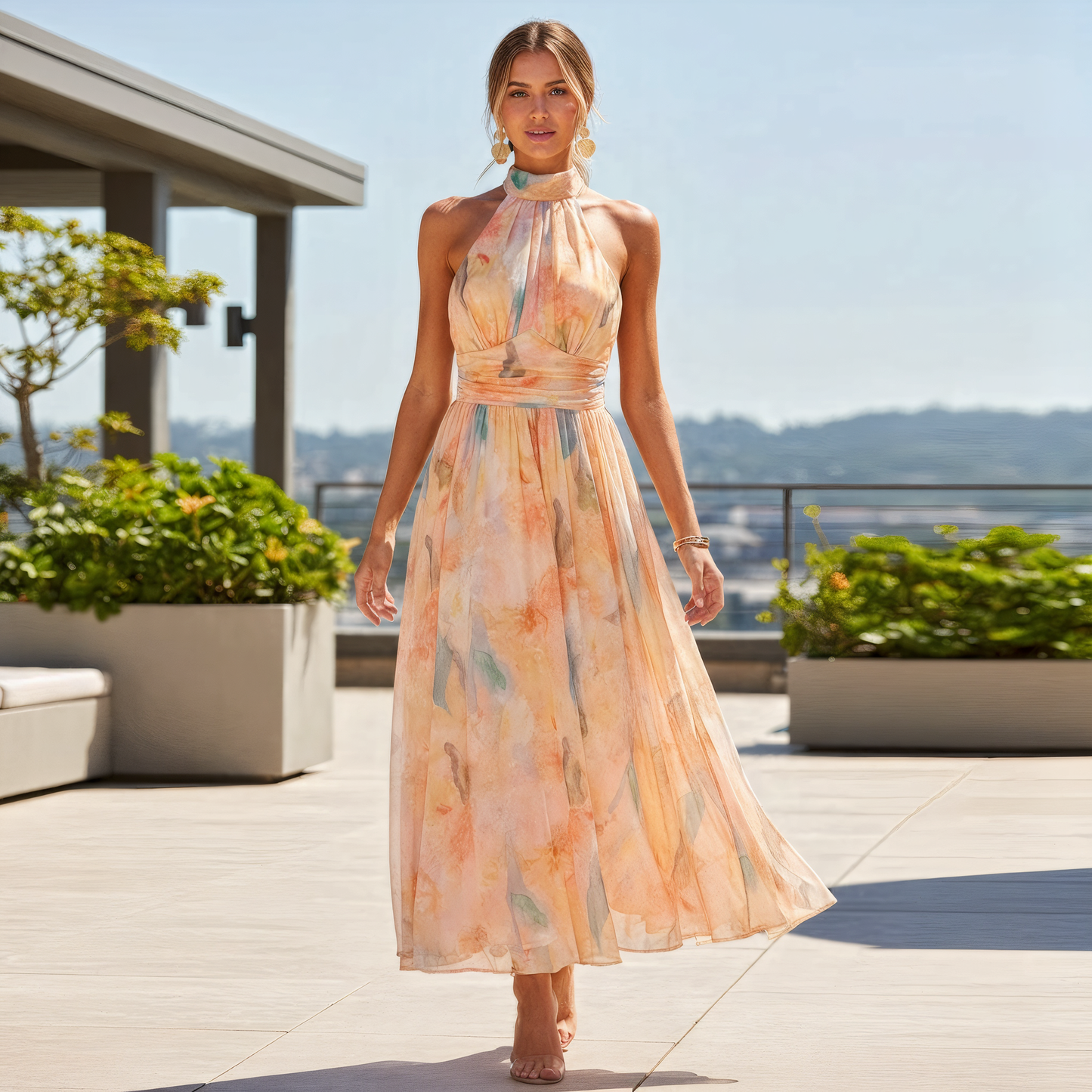Beautiful Strapless Long Evening Dress - VibreMode