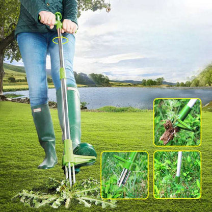 Ergonomic Garden Weed Puller 1m Stainless Steel - VibreMode