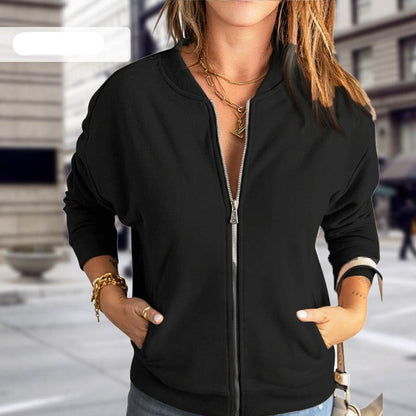 Image of Esme | Women's Zip-Up Bomber Jacket
