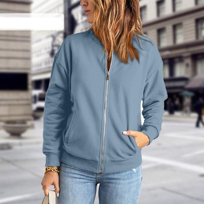 Image of Esme | Women's Zip-Up Bomber Jacket