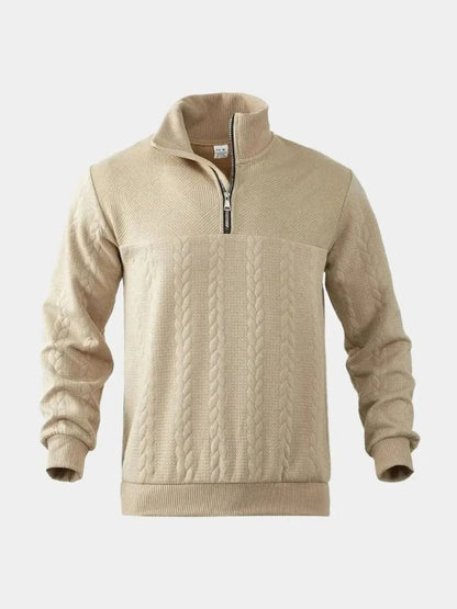 Soft Knit Quarter Zip Pullover Sweater