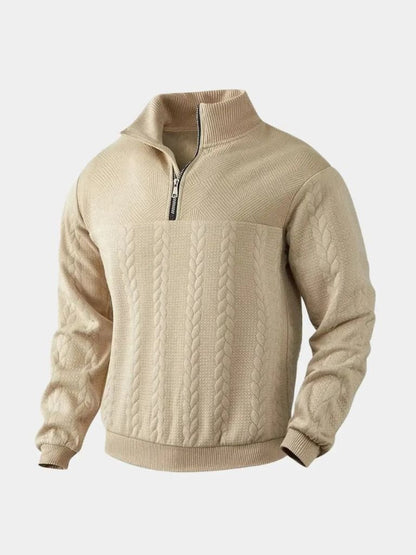 Soft Knit Quarter Zip Pullover Sweater