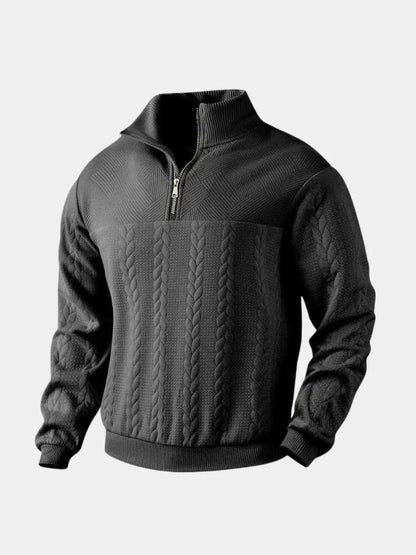 Soft Knit Quarter Zip Pullover Sweater