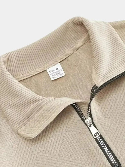 Soft Knit Quarter Zip Pullover Sweater