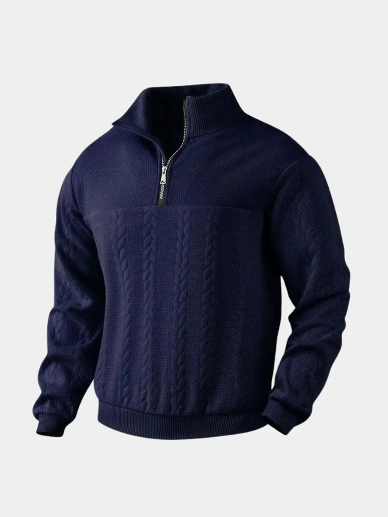 Soft Knit Quarter Zip Pullover Sweater